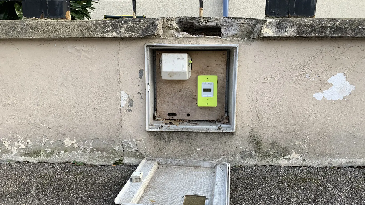 Compteur Linky installé dans la rue Professeur-Morat, à Lyon